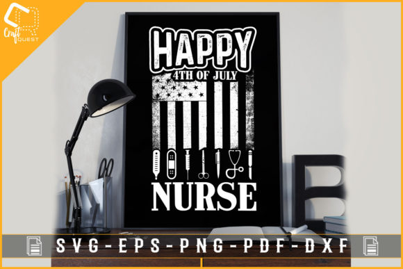 4th of July Nurse Graphics for Crafts