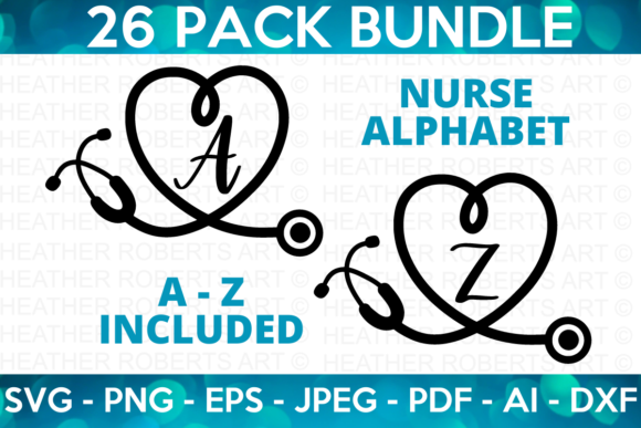 Nurse Alphabet SVG Bundle: Graphics for Crafts