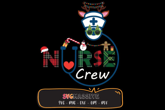 Nurse Crew Christmas SVG: Graphics for Crafts