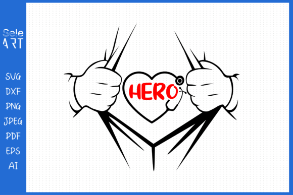 Nurse Hero Graphics for Crafts and Web