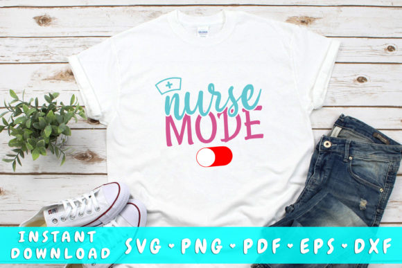 Nurse Mode Off SVG for Crafts and Graphics