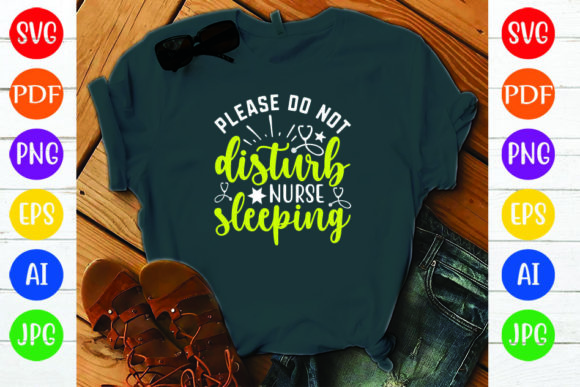Nurse Sleeping Graphics for Crafts & Web