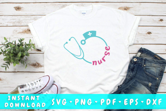 Nurse Stethoscope SVG: Graphics for Crafts