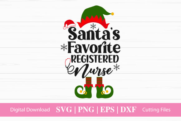 Santa's Favorite Nurse Graphics for Crafts
