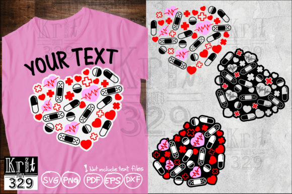 Valentine Heart Nurse Pattern: Graphics for Crafts